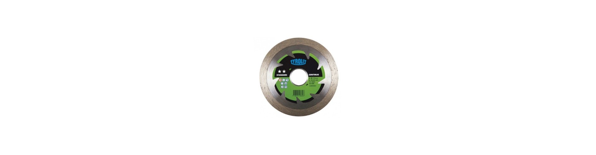 DISCO DIAMANTADO CONTINUO 180 X 22.2 X 10 MM TYROLIT