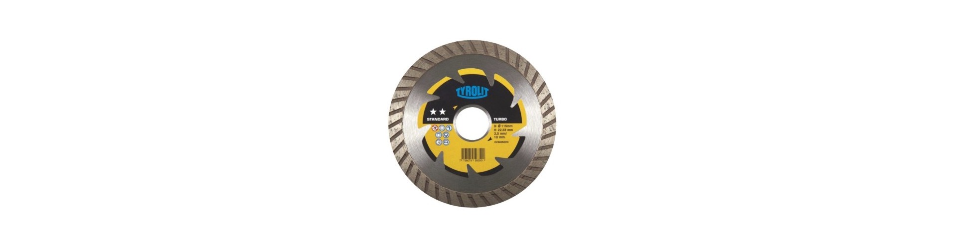 DISCO DIAMANTADO TURBO 7 X 10 MM TYROLIT