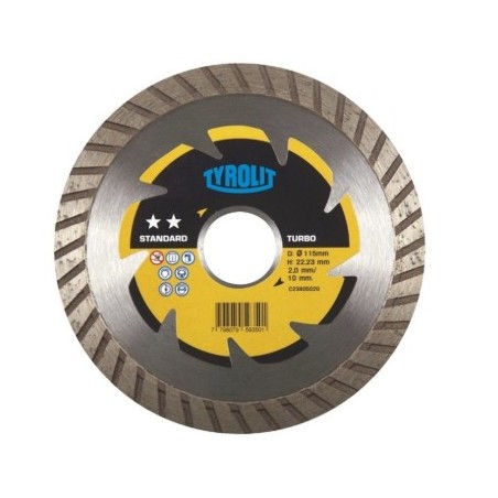 DISCO DIAMANTADO TURBO 9 X 10 MM TYROLIT