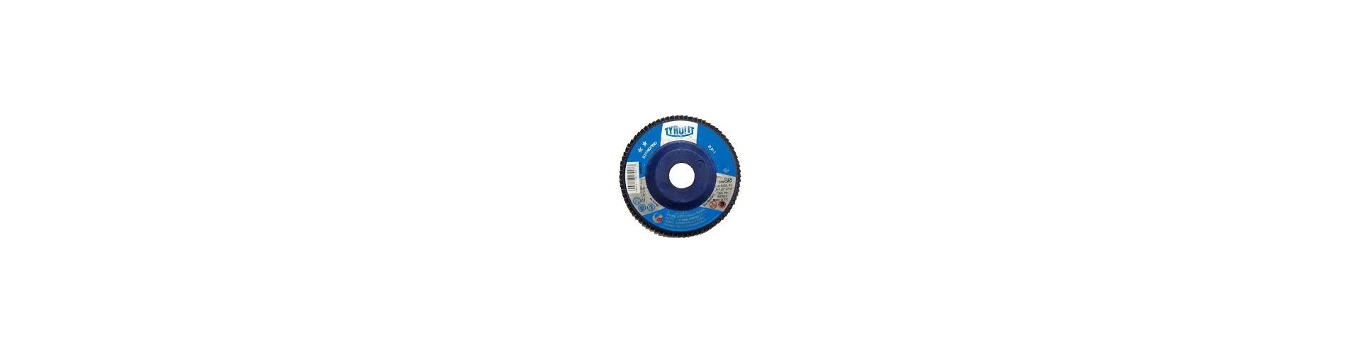 DISCO FLAP  ZIRCONIO - CONVEXO - FIBRA 115 X 22 X GR80 TYROLIT