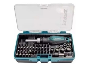 SET DE PUNTAS DE ATORNILLAR + ATORNILLADOR 47 PZS MAKITA