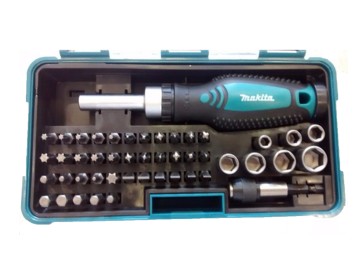 SET DE PUNTAS DE ATORNILLAR + ATORNILLADOR 47 PZS MAKITA