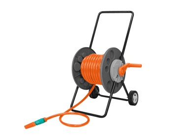 ENROLLADOR DE MANGUERA C/RUEDAS 55 MTS-1/2 TRAMON