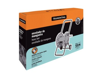 ENROLLADOR DE MANGUERA C/RUEDAS 55 MTS-1/2 TRAMON