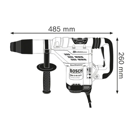 ROTOMARTILLO - GBH 5-40 DCE - 1150W - 6.8 KG - BOSCH