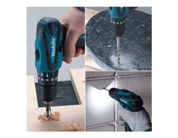 TALADRO PERCUTOR - INALAMBRICO - 12V - LI-ON - MAKIT