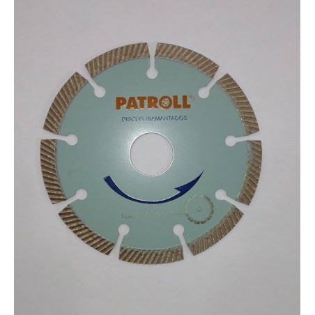 DISCO DIAMANTADO - TURBO SEGMENTADO - PTS-4.5 - 4.5 - PATROLL