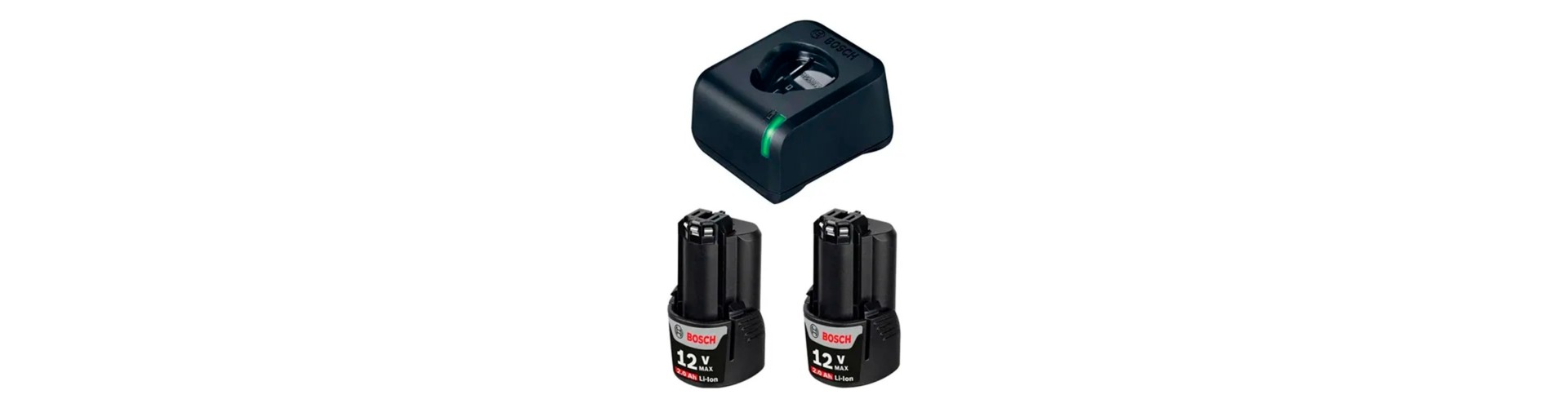 KIT BATERIAS Y CARGADOR - GAL 12V-20 + 2 GBA 12V - BOSCH