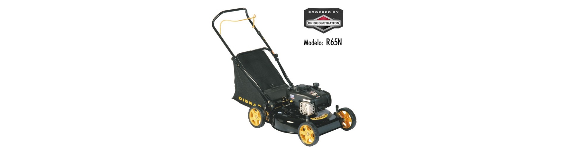 CORTADORA CESPED R65N - C/BOLSA - 9 POS CORTE 3.5 HP B&S - 20 DIBRA