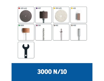 TORNO MULTIPROPOSITO 3000 CON 10 ACCESORIOS DREMEL