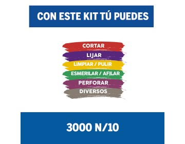 TORNO MULTIPROPOSITO 3000 CON 10 ACCESORIOS DREMEL