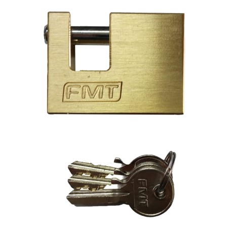 CANDADO TRABA HORIZONTAL 90 MM - 3 LLAVES