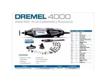 TORNO MULTIPRO M-4000 36 ACCESORIOS DREMEL