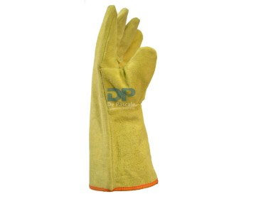 GUANTE SOLDADOR DESCARNE AMARILLO FORRADO P/LARGO DE PASCALE