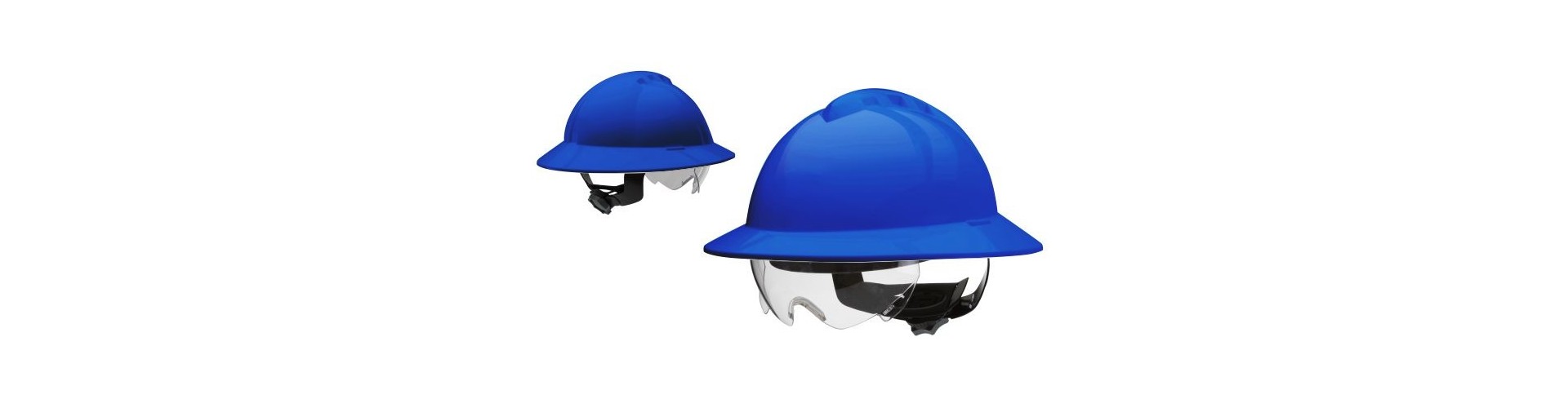 CASCO DE SEGURIDAD S/ARNES - FULL BRIM - AZUL