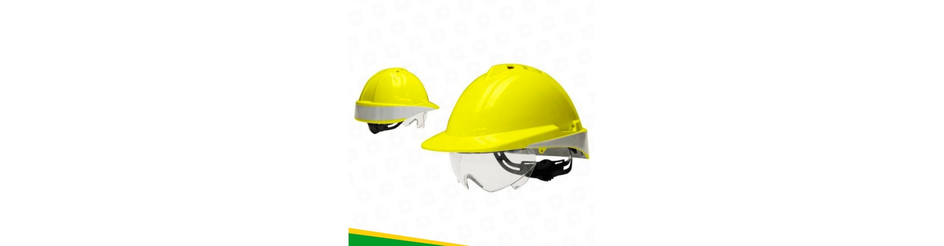 CASCO DE SEGURIDAD S/ARNES - FULL BRIM - AMARILLO