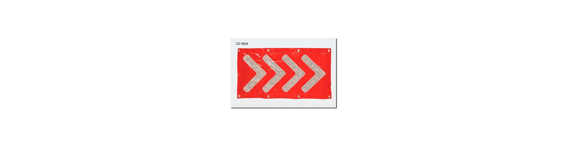 BANDERA PLASTICA CON LUZ 83 X 43 CD