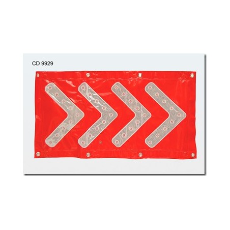 BANDERA PLASTICA CON LUZ 83 X 43 CD