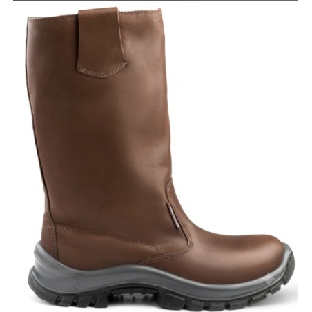 BOTA MARRON DRILL - CUERO FLOR MARRON TALLE 45 - C/ PUNTERA FUNCIONAL