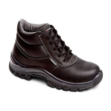 BOTIN - COBRA - NEGRO - CUERO FLOR - 42 - PUNT. ACER - FUNCIONAL