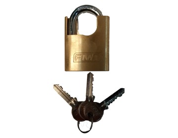 CANDADO - ARCO CORTO - 50 MM - 3 LLAVES - FMT HERRAMIENTAS