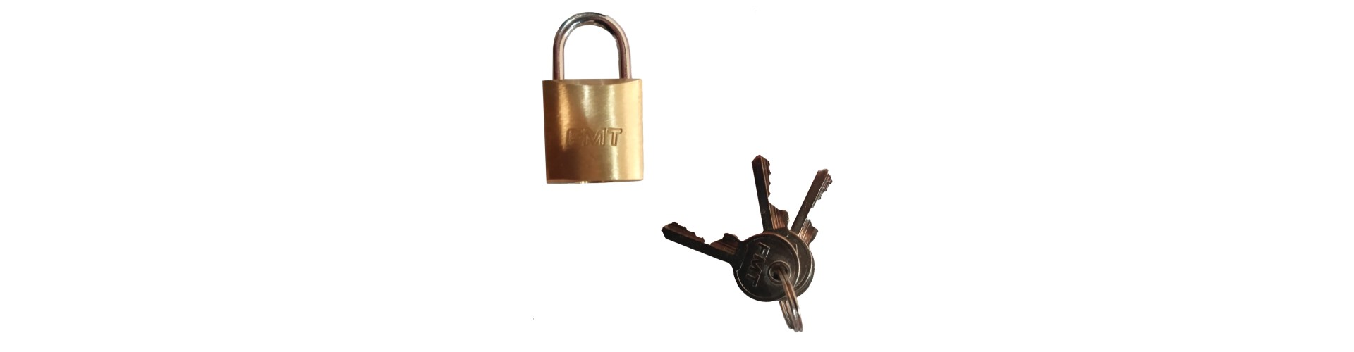 CANDADO BRONCE PESADO 20 MM - 3 LLAVES FMT HERRAMIENTAS