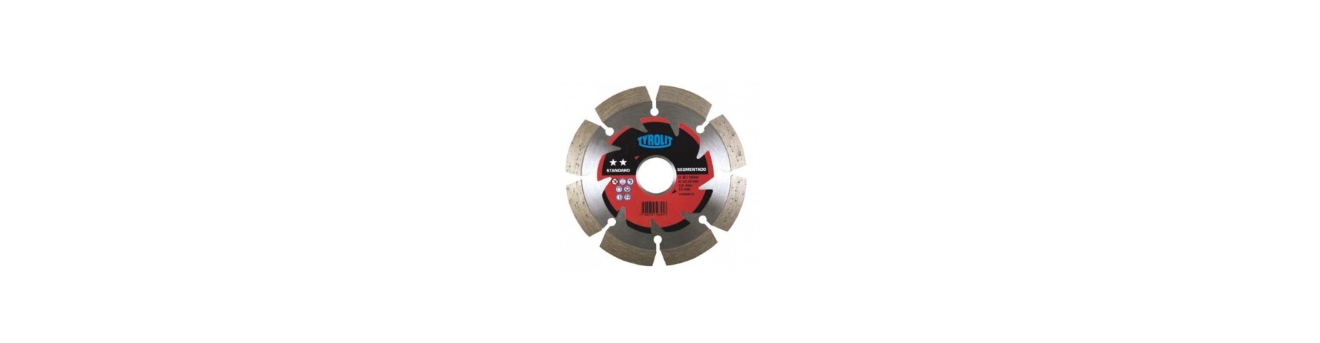 DISCO DIAMANTADO SEGMENTADO 4.5 X 10 MM TYROLIT