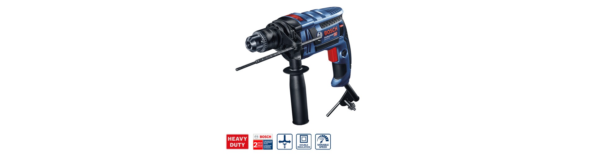 TALADRO CON PERCUTOR GSB 16RE C/MALETIN 13 MM - 750W BOSCH
