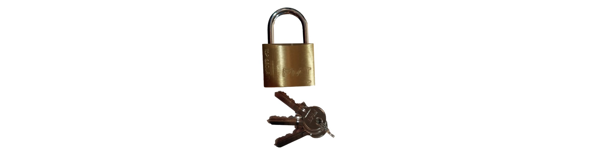 CANDADO BRONCE PESADO 50 MM - 3 LLAVES FMT HERRAMIENTAS