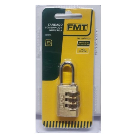 CANDADO - COMBINACIONX3 - 20 MM - FMT HERRAMIENTAS