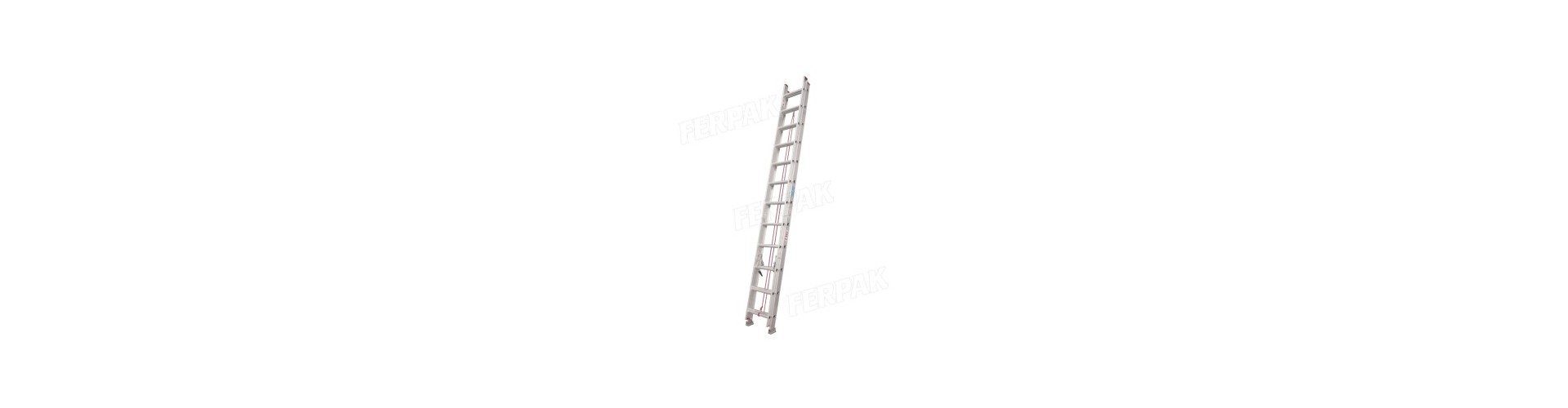 ESCALERA ALUMINIO  EXTENSIBLE - 3,30 / 5,70 11+22 PELDAÑOS FERPAK