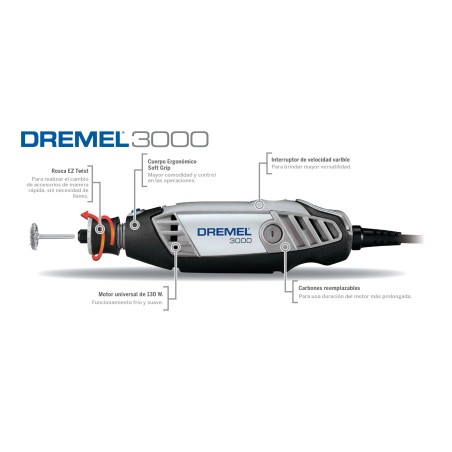 TORNO MULTIPRO M-3000 75 ACCESORIOS DREMEL