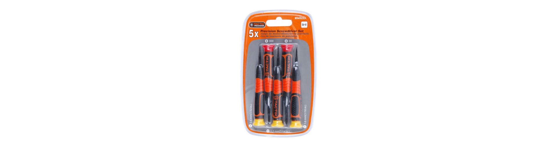 JUEGO DESTORNILLADOR - P/ELECTRICISTA - 5 PIEZAS - TACTIX