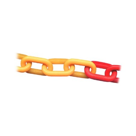CADENA PLASTICA ROJA Y BLANCA 8 MM DE PASCALE