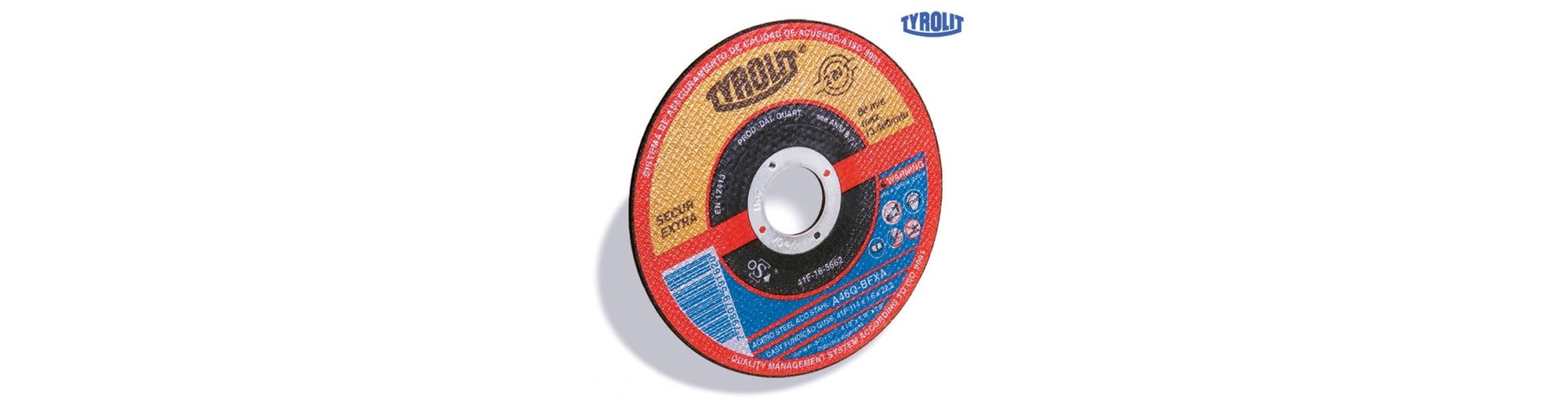 DISCO DE CORTE  CENTRO DEPRIMIDO 114X3.2X22.2 TYROLIT