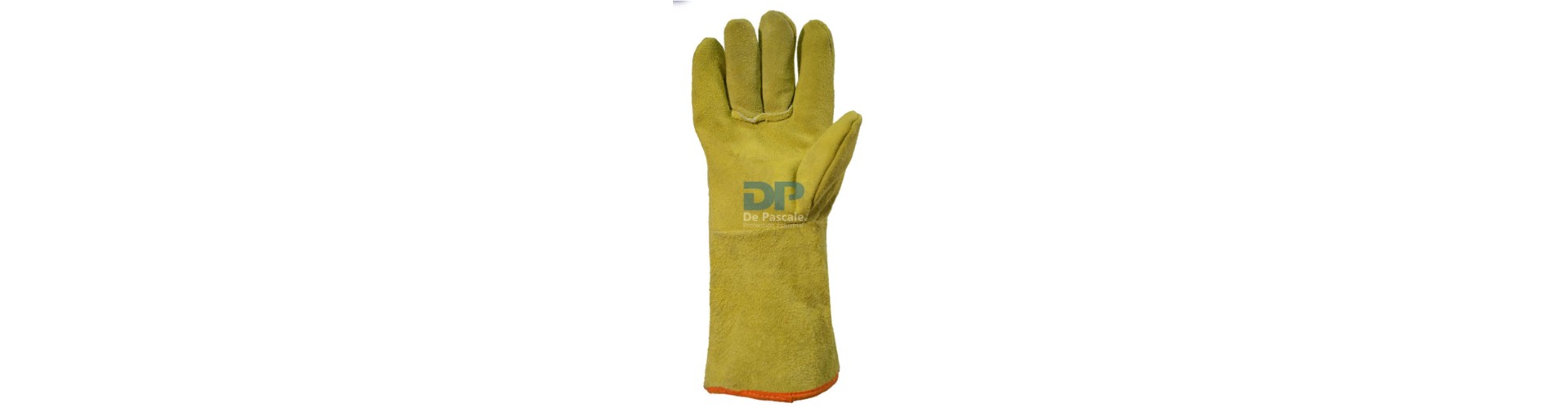 GUANTE SOLDADOR DESCARNE AMARILLO FORRADO P/LARGO DE PASCALE