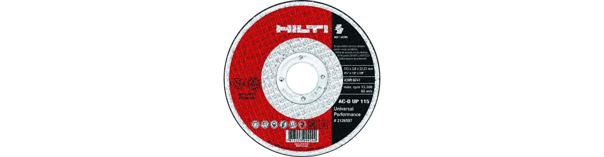 DISCO DE CORTE - AC-D SP - 115 X 3.0 X 22.22 - HILTI