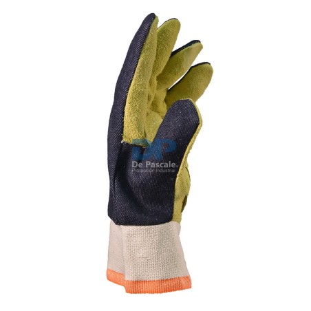 GUANTE COMBINADO DESCARNE Y JEANS PUÑO CORTO DE PASCALE