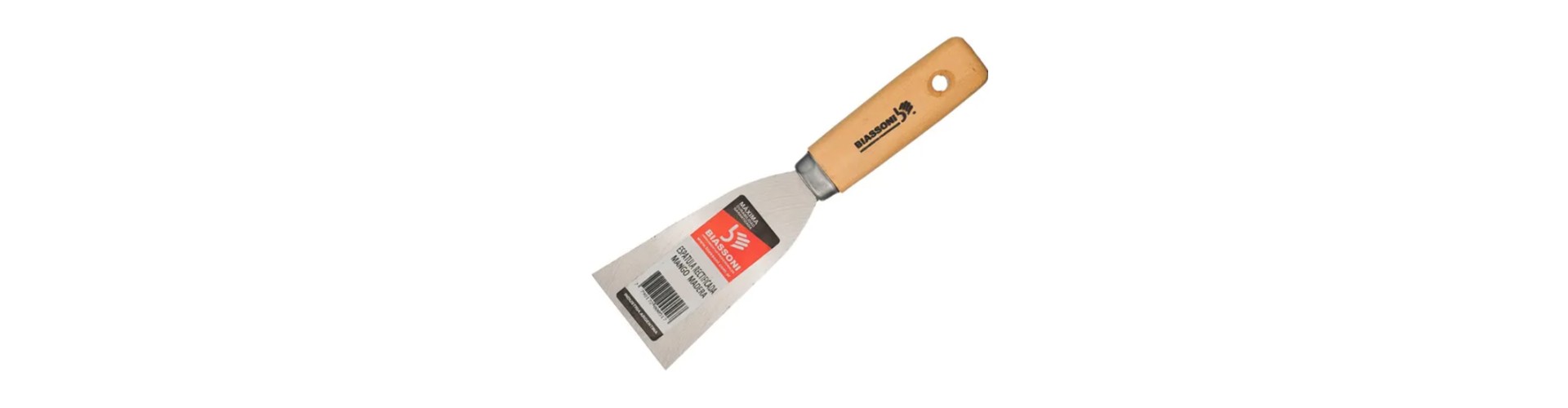 ESPATULA PINTOR RECTIFICADA M/MADERA 60 MM BIASSONI
