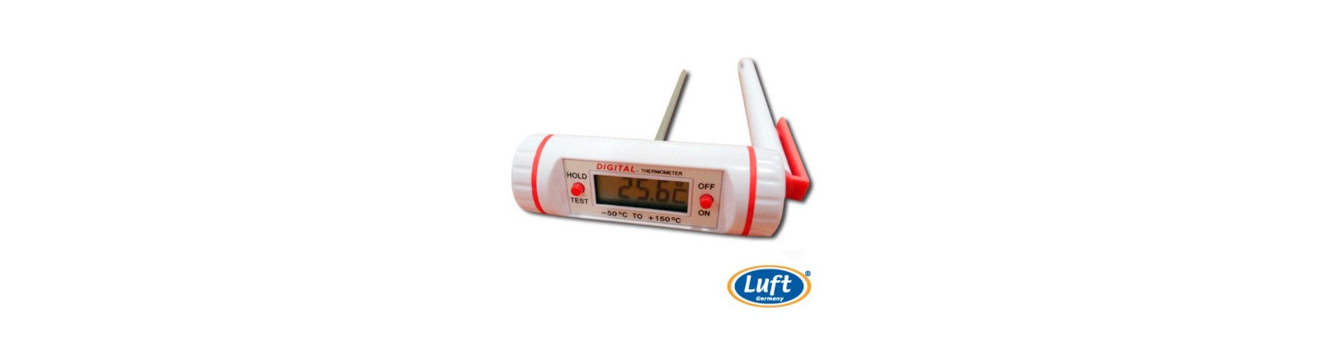 TERMOMETRO DIGITAL PARA HORMIGON -50 + 300 ºC X 300 MM LUFT