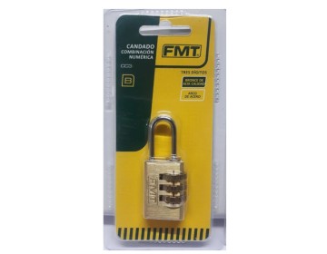 CANDADO - COMBINACIONX3 - 20 MM - FMT HERRAMIENTAS