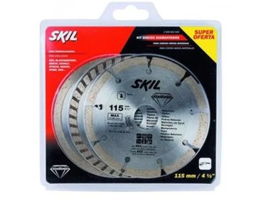 DISCO DIAMANTADO SET 3 DISCOS 115MM - SKIL