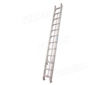 ESCALERA ALUMINIO  EXTENSIBLE - 3,30 / 5,70 11+22 PELDAÑOS FERPAK