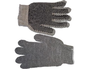 GUANTE ALGODON MOTEADO FERRETER 1 GRIS GAMISOL