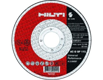 DISCO DE CORTE - AC-D SP - 115 X 3.0 X 22.22 - HILTI