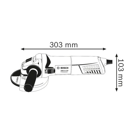 AMOLADORA ANGULAR GWS 11-125 5 - 1100W BOSCH