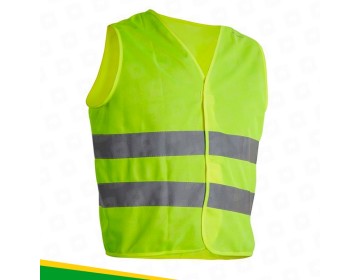 CHALECO BANDA REFLECTIVA FLUO T/ EUROPEO - AMARILLO BM