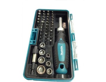 SET DE PUNTAS DE ATORNILLAR + ATORNILLADOR 47 PZS MAKITA