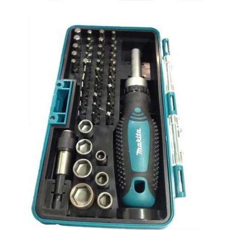 SET DE PUNTAS DE ATORNILLAR + ATORNILLADOR 47 PZS MAKITA