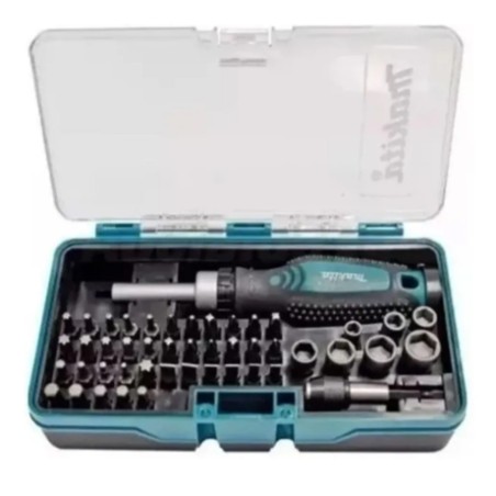 SET DE PUNTAS DE ATORNILLAR + ATORNILLADOR 47 PZS MAKITA